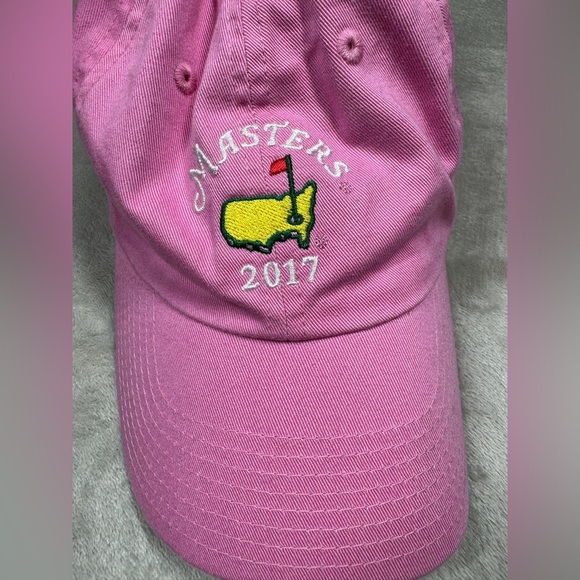 Masters 2017 Girl’s Pink Logo Golf Adjustable Strap Golf Baseball Cap Hat OS - Picture 2 of 12